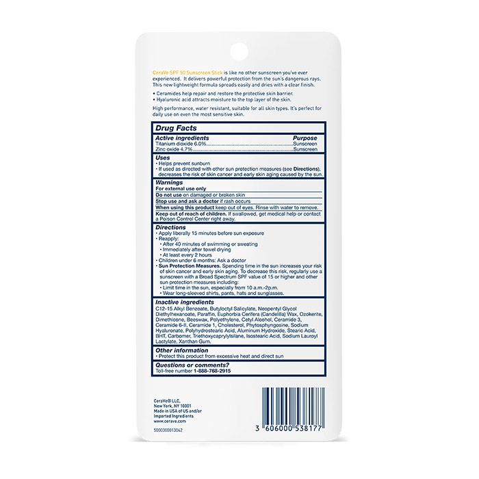 CeraVe Sunscreen Mineral Sunscreen Mineral Sunscreen Stick
